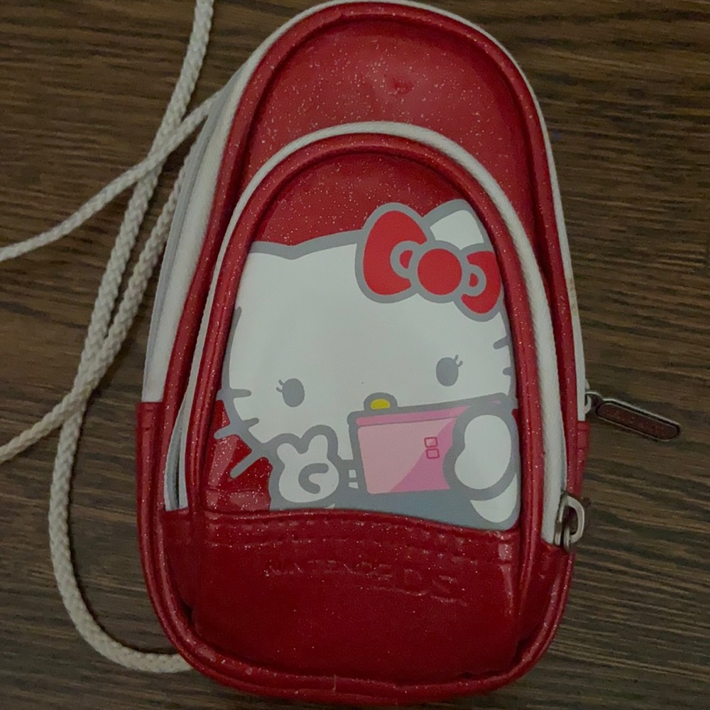 Red sparkly hello kitty Nintendo DS mini backpack